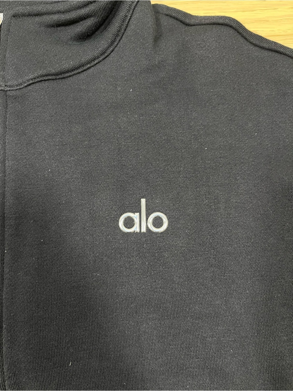 ALO Accolade Quarter-Zip Pullover Black Small - Picture 4 of 7
